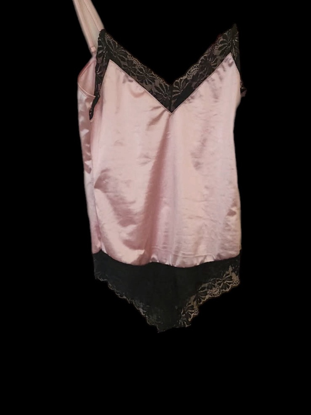 Pink and Black Lace Teddy